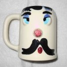 Pfaltzgraff - Vintage Cockeyed Charlie Ceramic Mug With Embossed Face - York PA USA