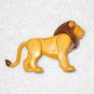 Fisher Price - Vintage Safari Lion Plastic Figure - Movable Head, Legs & Tail