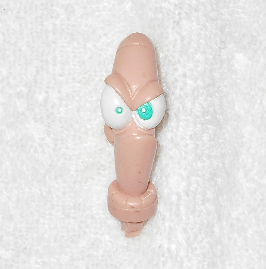 Earthworm Jim Rubber Head Only - From Pop My Top Taco Bell Toy - 1995