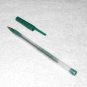 PJ Dick Trumbull Lindy - Bic Ball Point Pen With Green Cap & Clip - Clear Round - Ink Dry