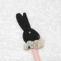 D56 - Hippity Hop Black Rabbit Topper On Original Wooden Pencil - Unsharpened - Vintage