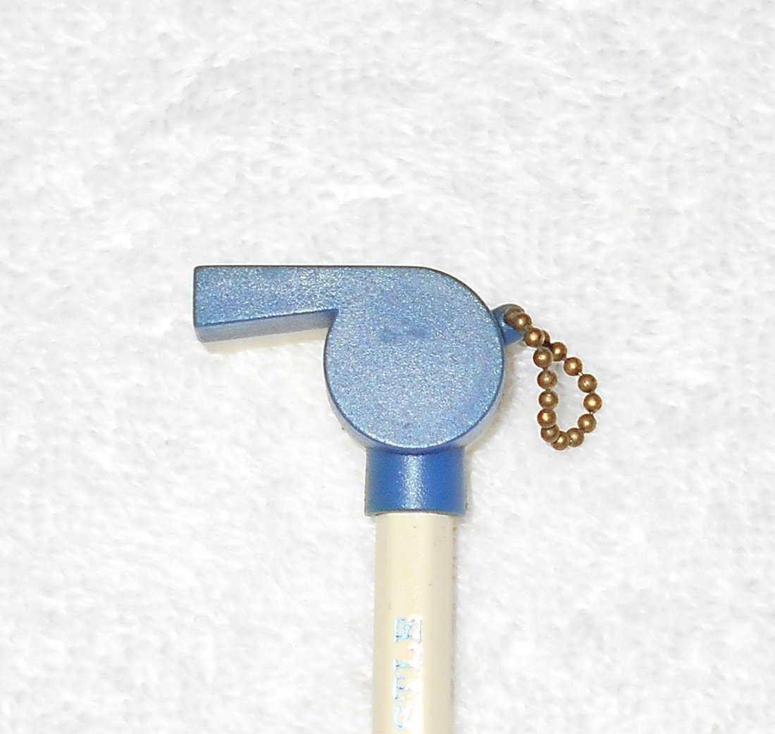 D56 - Just Whistle Topper On Original Wooden Pencil - Unsharpened - Vintage