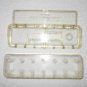 Tidee Maid Deluxe Thread Box - Vintage Clear Plastic Sewing Container With Lid / Tray