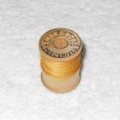 Monarch 210 - Vintage Gold Yellow Sewing Thread On Wooden Spool - Gudebrod Bros Monarch 210 - Vintage Gold Yellow Sewing Thread On Wooden Spool - Gudebrod Bros