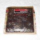 Sierra Electric - Blank Wallplate - Fluted - Brown Bakelite - Vintage - New