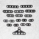 LEGO Technic - (x18) Thin Liftarms - Black - 32017 32449 6632 41677 2905