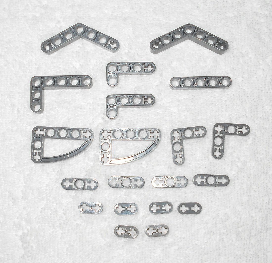 LEGO Technic - (x20) Liftarms - Dark Bluish & Dark Gray - 32348 32526 32140 32316 32250 32056 6632