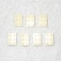 LEGO Vintage - (x7) Old Open O Font Bricks 2 x 3 - White - Part # 3002old