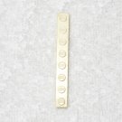 LEGO Vintage - (x1) Brick 1 x 8 Without Bottom Tubes With Cross Supports - White - crssprt01