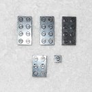 LEGO Vintage - (x5) Old Open O Font Bricks 2 x 4, 2 x 3, 1 x 1 - Black - 3001old 3002old 3005 LEGO Vintage - (x5) Old Open O Font Bricks 2 x 4, 2 x 3, 1 x 1 - Black - 3001old 3002old 3005