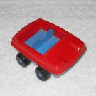 Playskool 480 - Vintage Four Seat Car - Red With Blue Seats - Plastic - USA