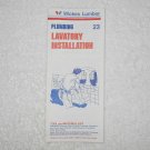 Wickes Lumber - How To Booklet 23 - Lavatory Installation - Plumbing - USA
