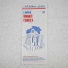 Wickes Lumber - How To Booklet 81 - Board Fences - Lumber - USA
