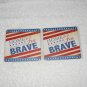 VFW - (x2) Cardboard Coasters - Home Of The Free Because Of The Brave - New