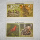 Arbor Day Foundation - (x4) Cardboard Coasters - Animals & Landscapes - Uncut
