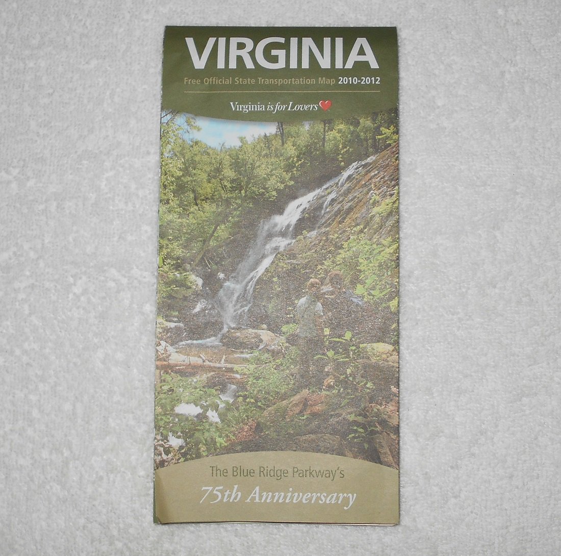 Virginia - Official Road Map - 2010 - Blue Ridge Parkway 75th - Is For Lovers