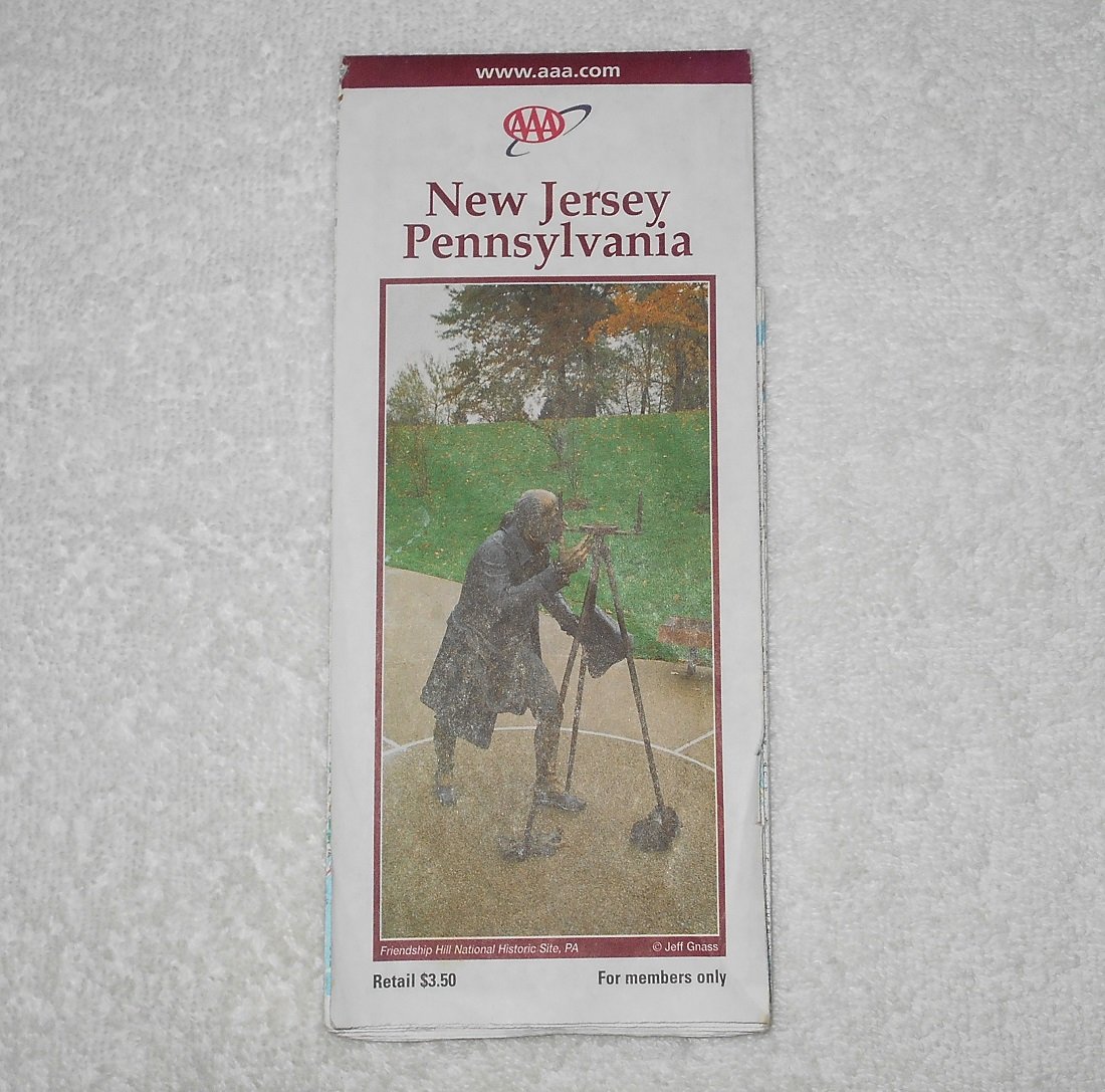 New Jersey & Pennsylvania - AAA Road Map - 2001