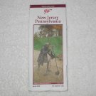 New Jersey & Pennsylvania - AAA Road Map - 2001