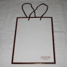 Coach - Glossy White Paper Shopping Gift Bag - Brown Logo & String Handles - 2006 Coach - Glossy White Paper Shopping Gift Bag - Brown Logo & String Handles - 2006