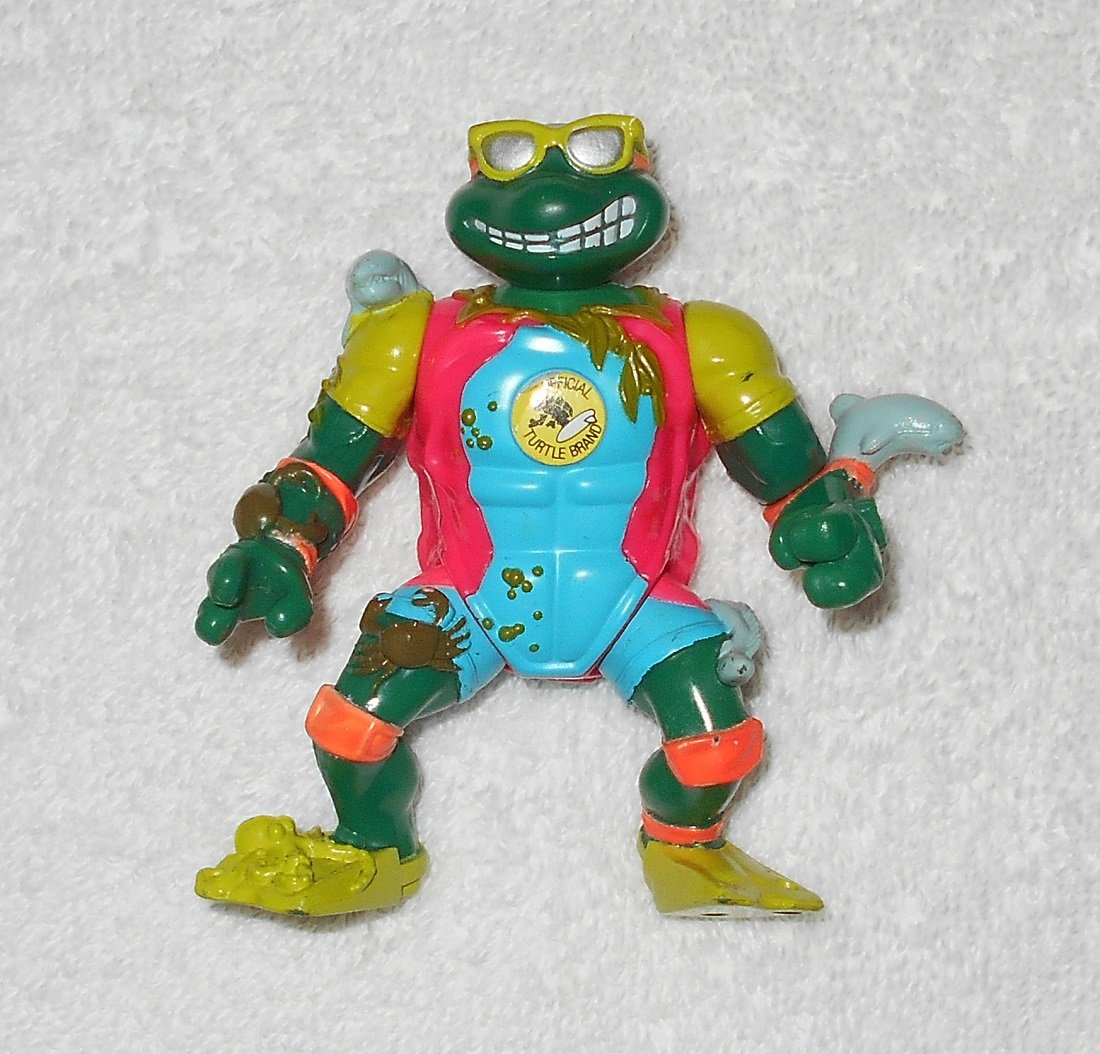 Mike The Sewer Surfer Figure Only - TMNT Teenage Mutant Ninja Turtles - Playmates 1990