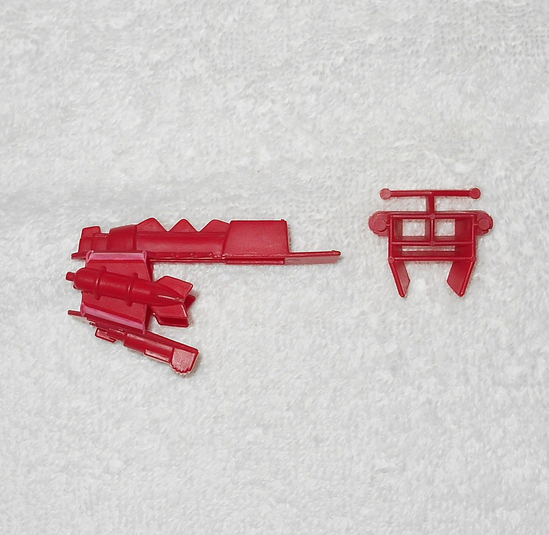 Armor Bomb Pack & Rear Site From Screeech - MOTU Masters Of The Universe - Mattel 1982 Vintage