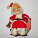 Santa Claus With Bell On Tin House - M-750 - Light Up Mechanical - Japan - Vintage Santa Claus With Bell On Tin House - M-750 - Light Up Mechanical - Japan - Vintage