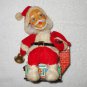 Santa Claus With Bell On Tin House - M-750 - Light Up Mechanical - Japan - Vintage