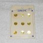 Supreme Dept 173 Buttons - (x9) Vintage 1/2" Plastic Translucent Yellow Hexagon - On Card