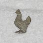 Vintage Chicken Hen Solid Pewter Metal Figure - 1 1/2 Inches