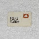 Fisher Price - Vintage Little People Police Station 4 Letter - White Plastic