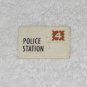 Fisher Price - Vintage Little People Police Station 4 Letter - White Plastic