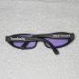 Travelocity - Back To Cool Sunglasses - Black Plastic Frame & Purple Lenses - Vintage 2000s