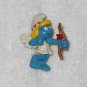 Smurfs - Vintage Smurfette Valentines Day Cupid Smurf - Peyo Schleich - 1982