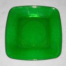Anchor Hocking - Vintage Forest Green Glass Plate - Square - 8 1/4 Inches Anchor Hocking - Vintage Forest Green Glass Plate - Square - 8 1/4 Inches