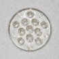 Vintage Clear Glass Pencil Holder Paper Weight - 3 1/8 Inches Diameter - 11 Holes