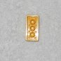 LEGO Vintage Error - (x1) Old Font Logos Out Of Alignment Brick 2 x 4 - Yellow - 3001old
