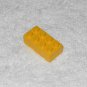 LEGO Vintage Error - (x1) Old Font Logos Out Of Alignment Brick 2 x 4 - Yellow - 3001old