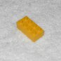 LEGO Vintage Error - (x1) Old Font Logos Out Of Alignment Brick 2 x 4 - Yellow - 3001old