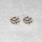 LEGO Islanders - (x2) Round Tiles With Zebra Animal Stripes - 4150px15 - From 6256 6278 1994