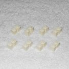 LEGO Police - (x8) White Bricks 1 x 2 With Channel - 4216 - From 6386 1986 LEGO Police - (x8) White Bricks 1 x 2 With Channel - 4216 - From 6386 1986