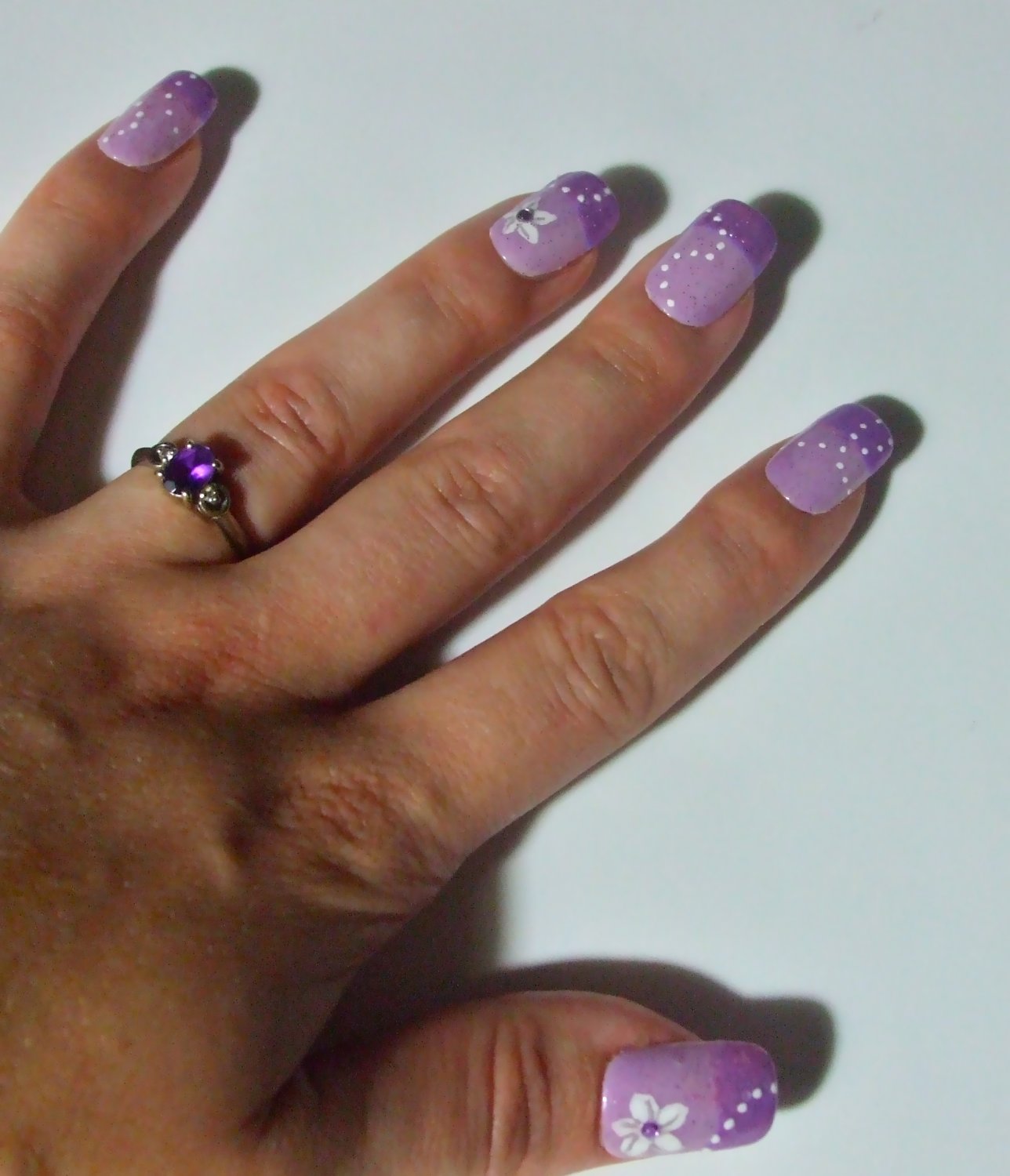 Purple Prom Nails