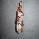 Copper Wrapped Quartz Point Pendant (#1785)