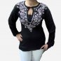 cotton Kurti / Tunic with silk thread embroidery
