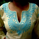 yellow fashion cotton tunics
