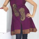Fashion cotton dot tunic with beads work