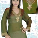 Georgette Kurti / Tunic with embroidery and sequence work