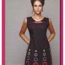 Scoop neck Ladies Very dark magenta Tunic Top
