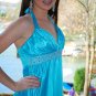 Lovely turquoise blue dress Satin Evening Party Cocktail Bridesmaid Prom Dress