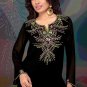 Georgette Tunic Scoop Neck Multi Color Stone Work Dress