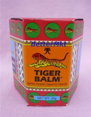 RED TIGER BALM 30g Relief Muscular Aches Pains Sprains Insect Bites Itch